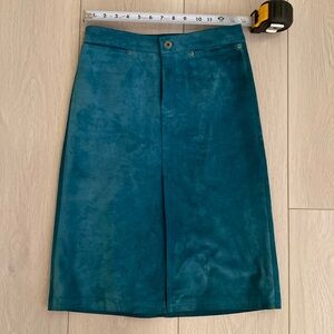 Pre-worn Suede Blue Skirt!